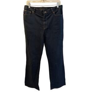 ⭐️ Women’s Ralph Lauren Dark Wash Straight Leg Jeans Size 10 Everyday Casual